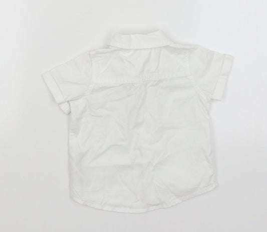F&F Baby White Basic Button-Up Size 3-6 Months