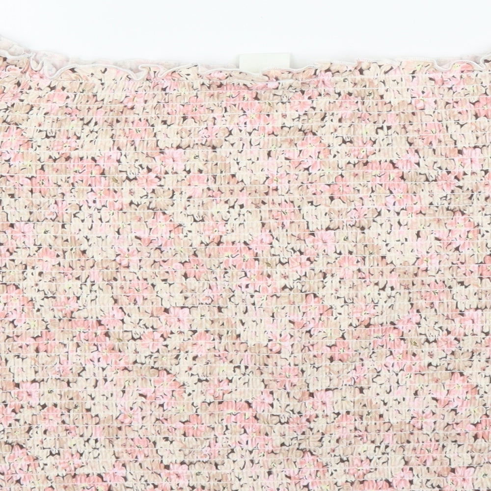 Womens UK Size M H&M Pink Basic Blouse