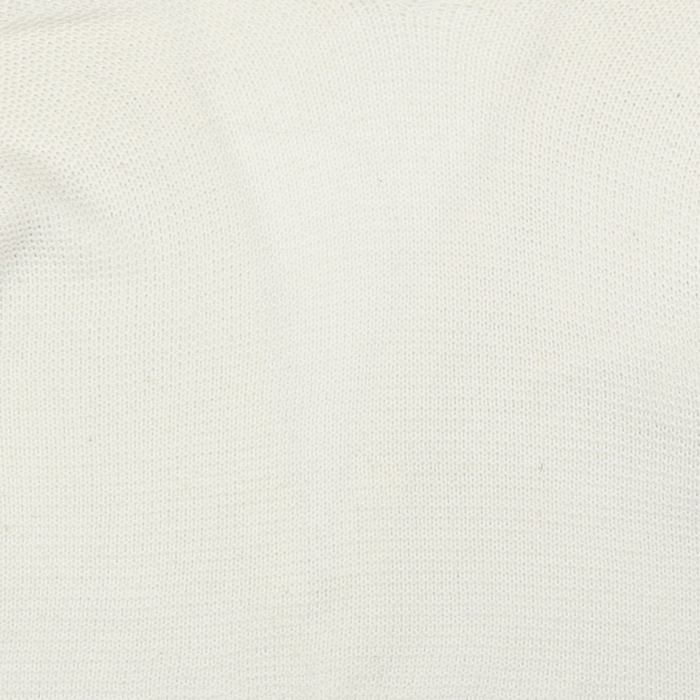 Womens UK Size L Preworn Ivory Cardigan Jumper