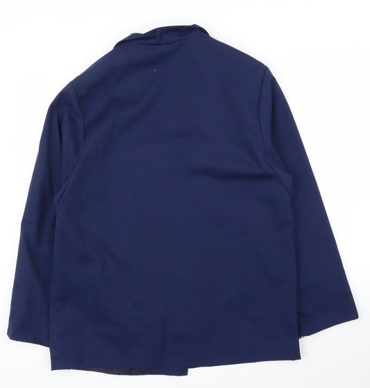 Laure of Leicester Womens Blue Jacket Blazer Size 14