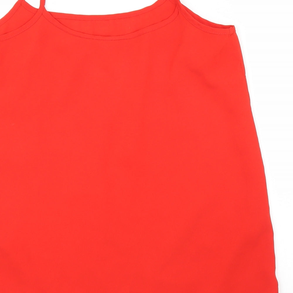 Primark Womens Red Camisole Blouse Size 10