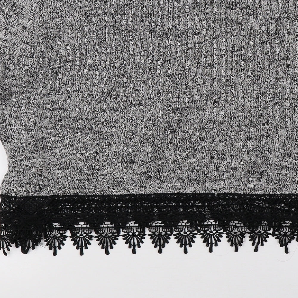 H&M Womens Grey Pullover Sweatshirt Size M