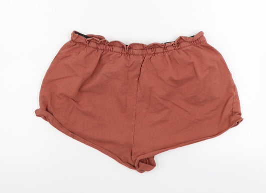 Primark Womens Red Paisley Cut-Off Shorts Size L