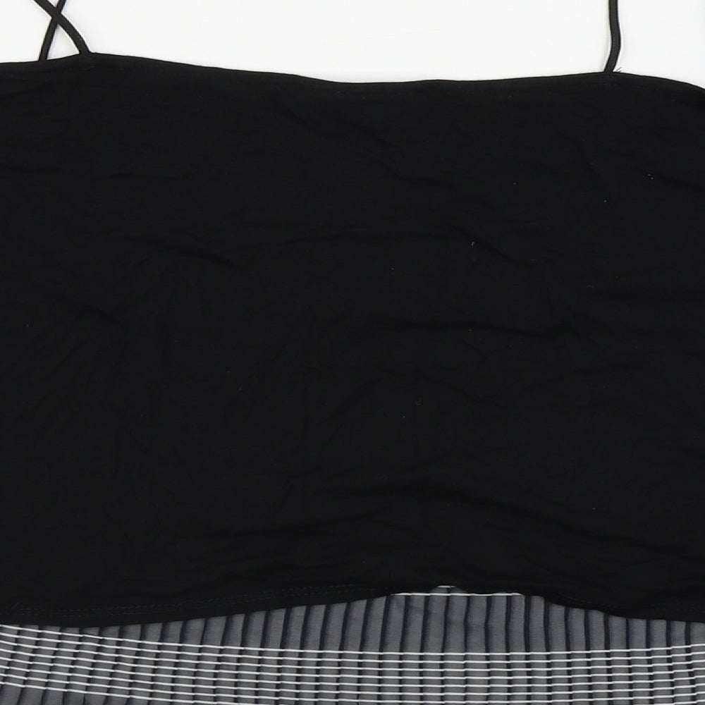 Womens UK Size 14 Topshop Black Basic Blouse