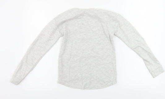 Matalan Girls Grey Pullover Jumper Size 10 Years