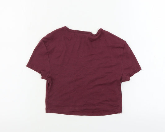 Topshop Girls Pink Basic T-Shirt Size 10 Years