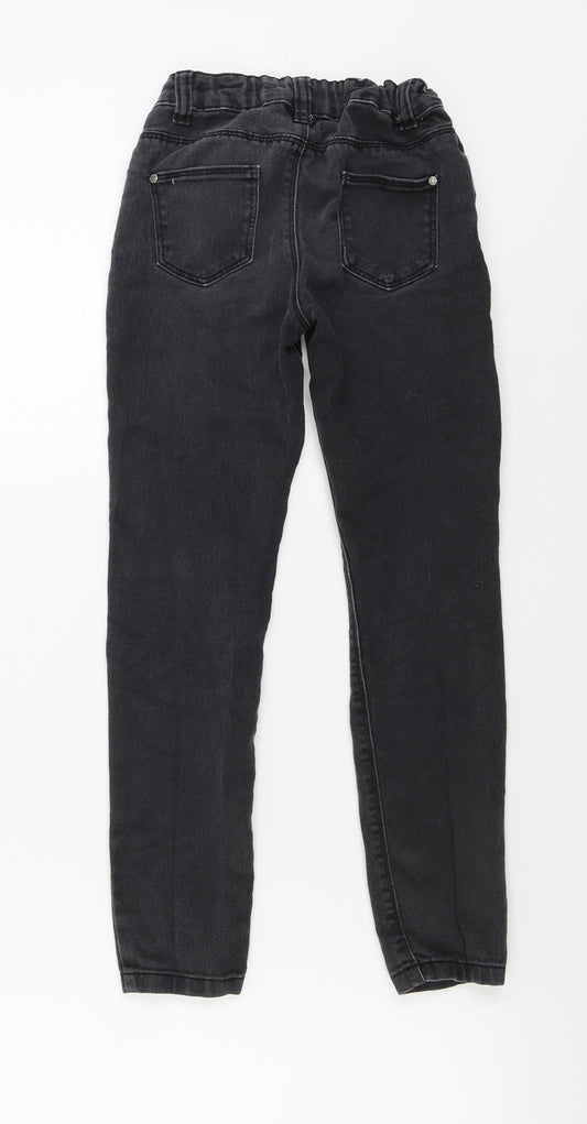 denim co Girls Grey Skinny Jeans Size 9-10 Years