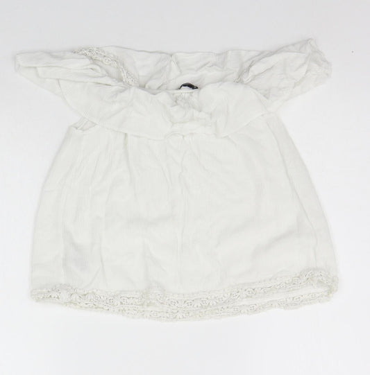 Primark Girls White Basic Tank Size 11-12 Years