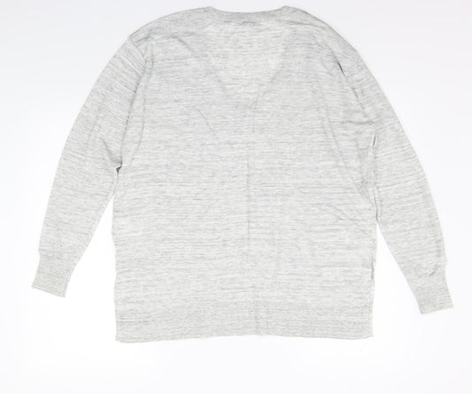 Womens UK Size L H&M Grey Pullover Jumper
