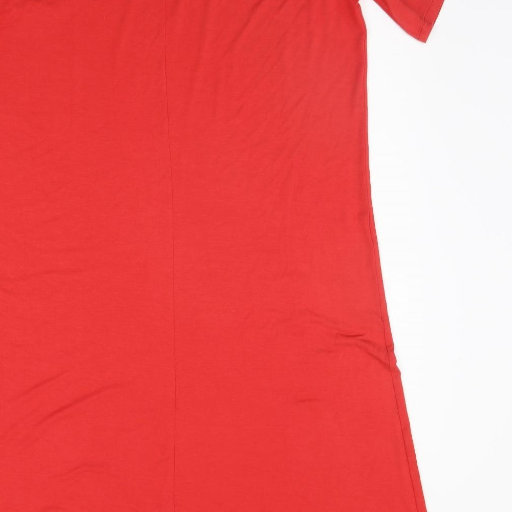 Marks and Spencer Womens Red A-Line Size 14
