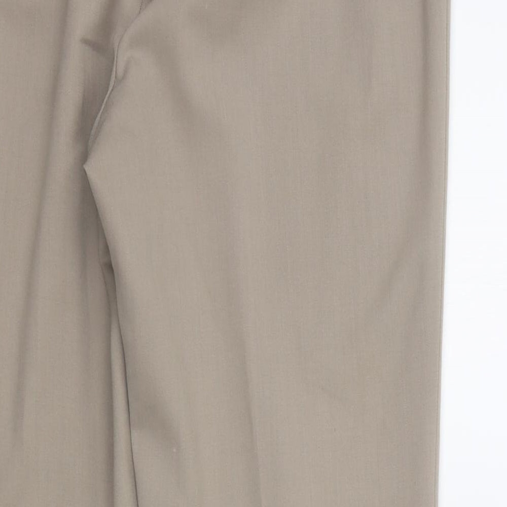 Womens UK Size 16 Artigiano Regular Fit Beige Trousers