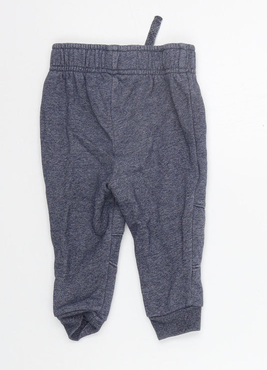 Primark Girls Blue Jogger Trousers Size 9-12 Months