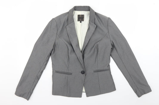 NEXT Womens Beige Argyle/Diamond Jacket Blazer Size 12