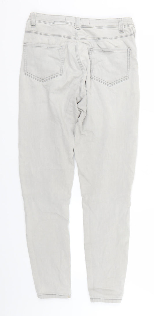 Denim & Co. Womens Grey Skinny Jeans Size 10 L26 in