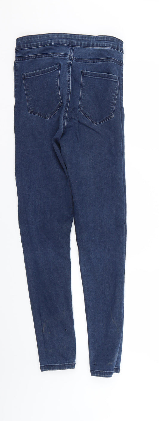 Denim & Co. Womens Blue Skinny Jeans Size 10 L25 in