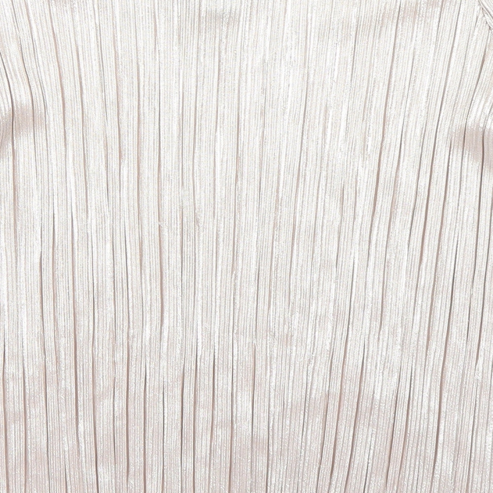 Womens UK Size 14 New Look Pink Basic Blouse