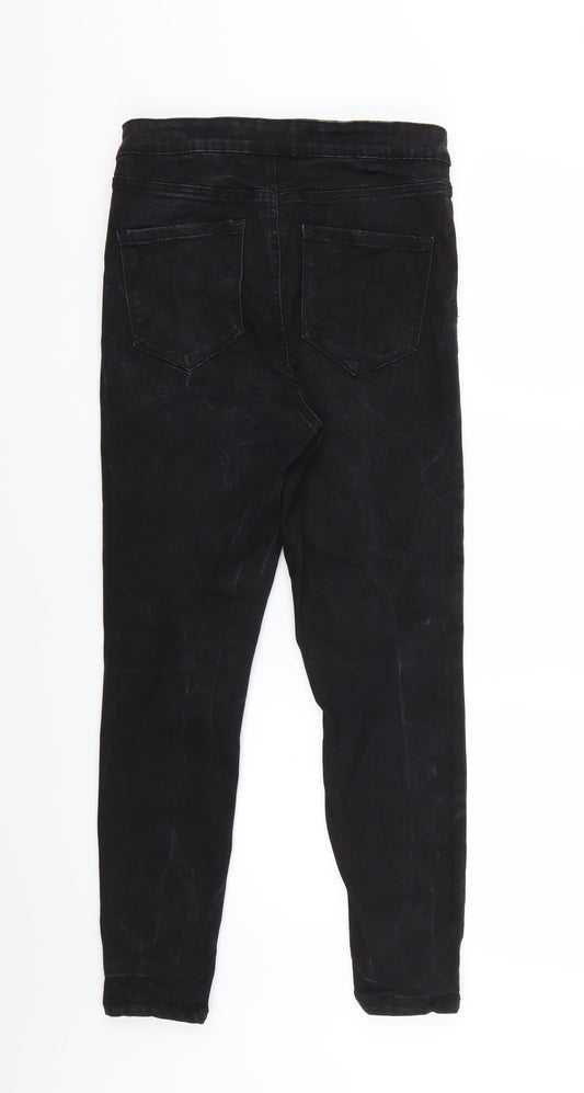 Denim & Co. Womens Black Skinny Jeans Size 12 L24 in
