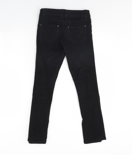 Tammy Girls Black Denim Skinny Jeans Size 11 Years