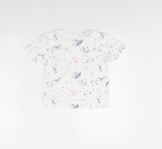 Primark Boys White Basic T-Shirt Size 5 Years