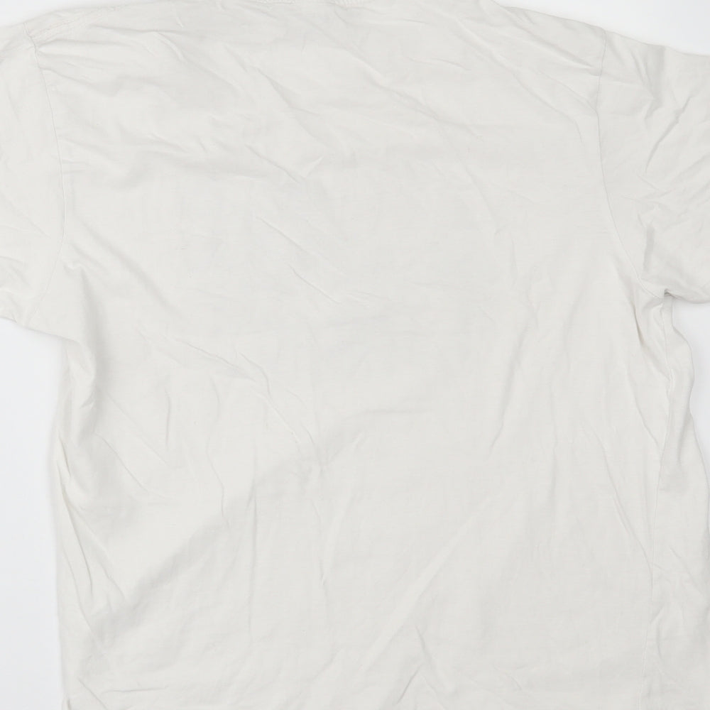 Joey Roo Mens White T-Shirt Size M