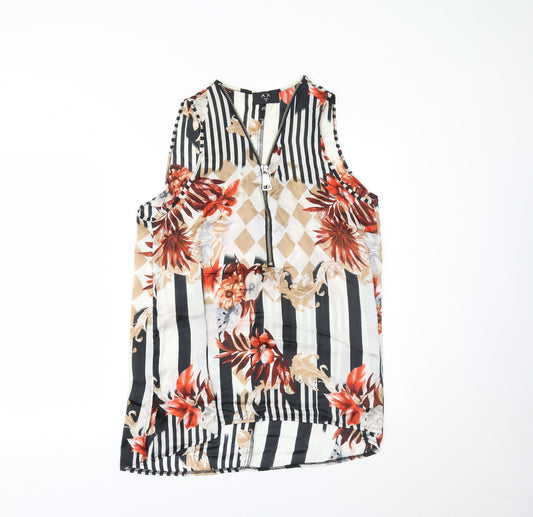 Womens UK Size 12 AX Paris Multicoloured Camisole Tank