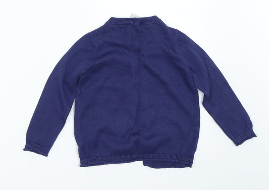 TU Girls Blue Cardigan Jumper Size 9-12 Months