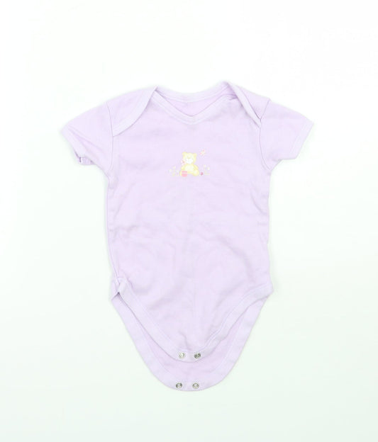 George Girls Purple Babygrow One-Piece Size 9-12 Months