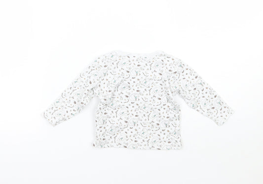 Jainco Baby White Geometric Basic T-Shirt Size 0-3 Months - Were going on a bear hunt