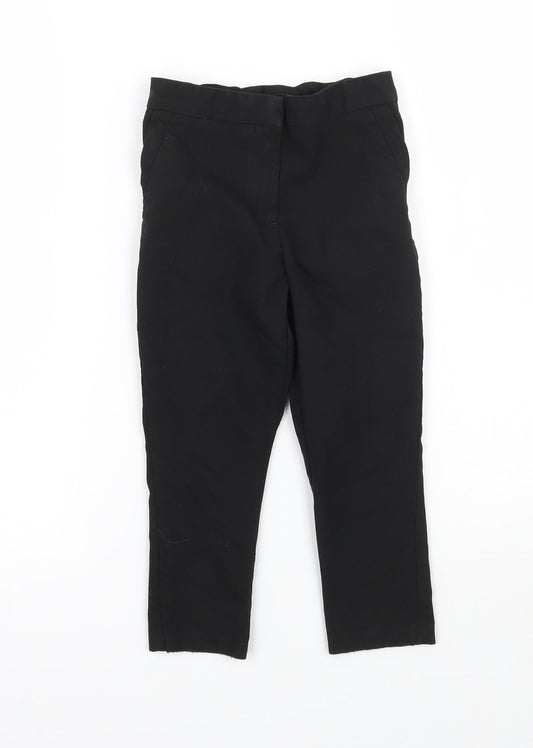 George Boys Black Capri Trousers Size 3-4 Years