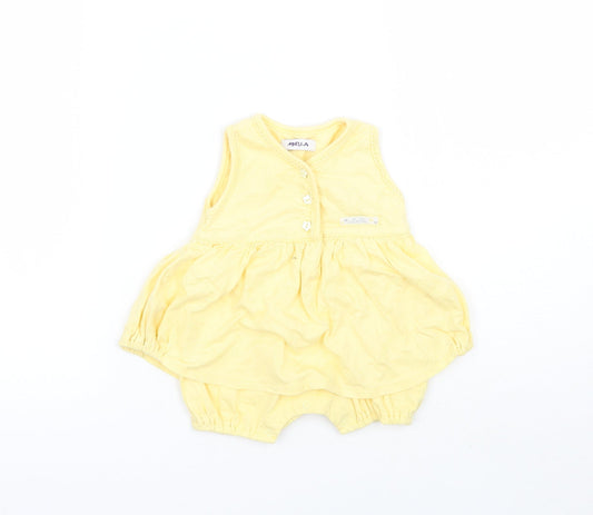 Arbella Girls Yellow Babygrow One-Piece Size 0-3 Months
