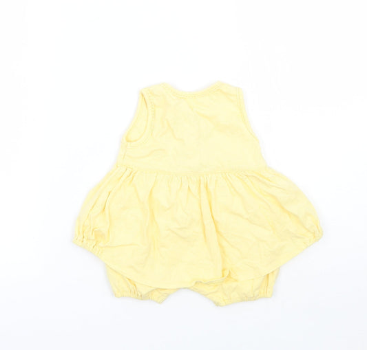 Arbella Girls Yellow Babygrow One-Piece Size 0-3 Months