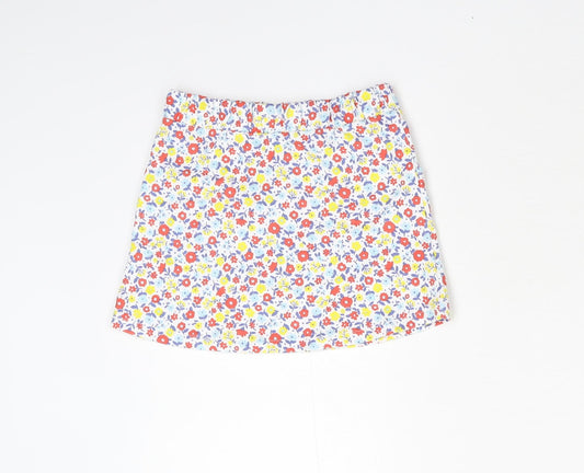 TU Girls Multicoloured Floral A-Line Skirt Size 3-4 Years