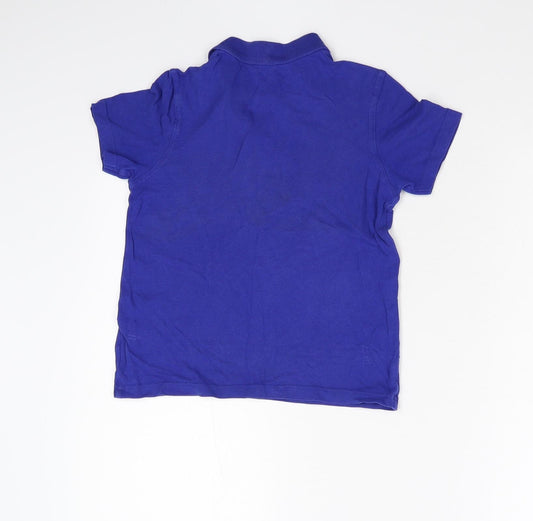 George Boys Blue Pullover Polo Size 7-8 Years
