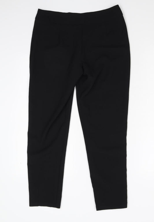George Womens Black Trousers Size 10 L26 in