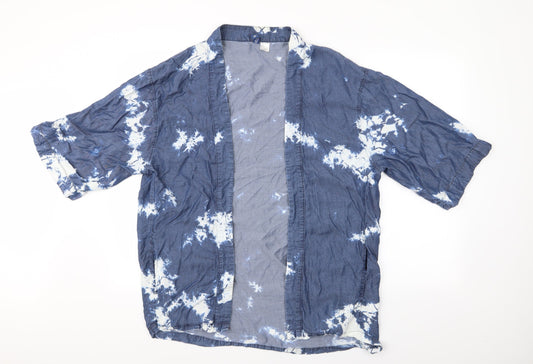 Womens UK Size 6 Divided Blue Kimono Coat