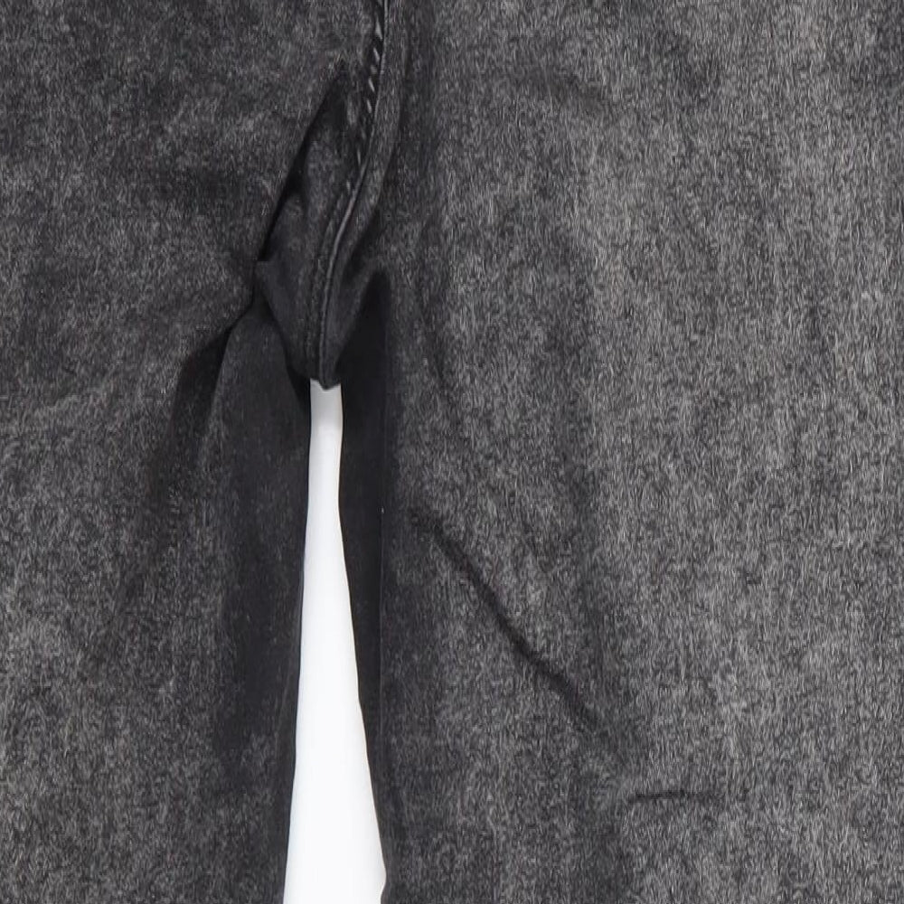 Mens UK Size 32 in Topshop Moto Regular Fit Skinny Black Jeans