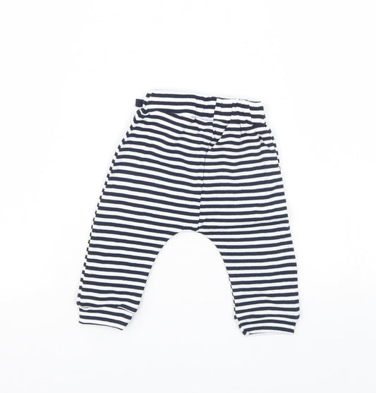 Very Girls Blue Striped Sweatpants Leggings Size 3-6 Months