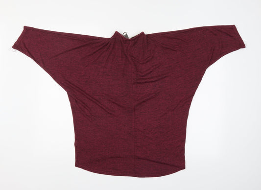 Womens UK Size S New Look Red Basic Blouse