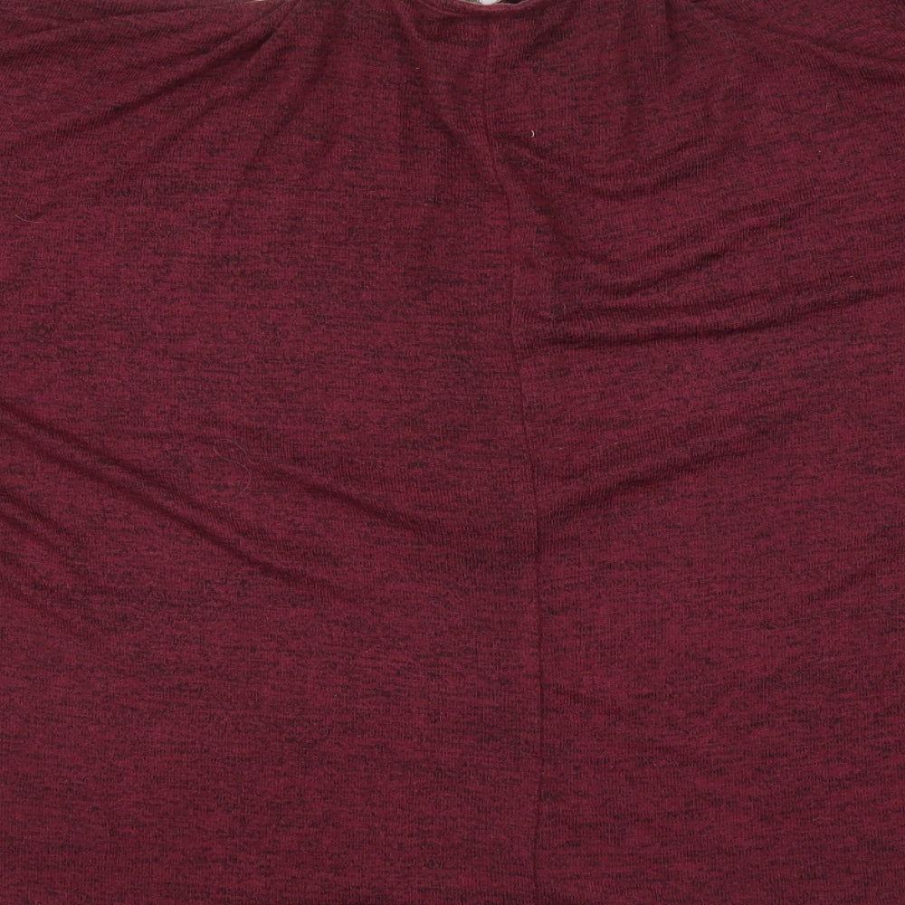 Womens UK Size S New Look Red Basic Blouse