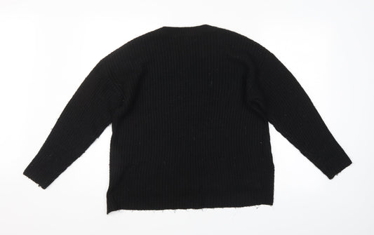 New Look Womens Black Pullover Jumper Size S