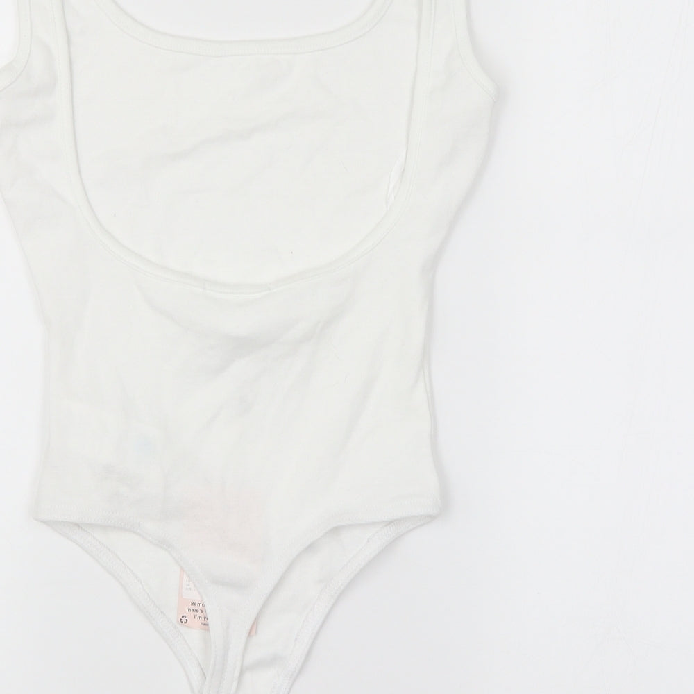 Missguided Womens White Unitard One-Piece Size 6