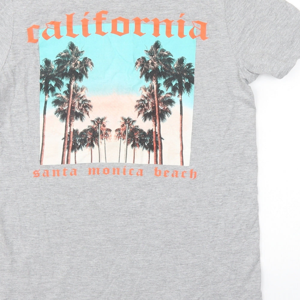 Preworn Mens Grey T-Shirt Size S