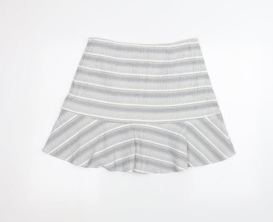 TU Womens White A-Line Skirt Size 14