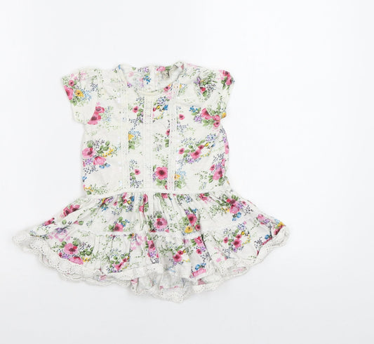 NEXT Baby White Floral A-Line Size 12-18 Months