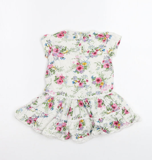 NEXT Baby White Floral A-Line Size 12-18 Months