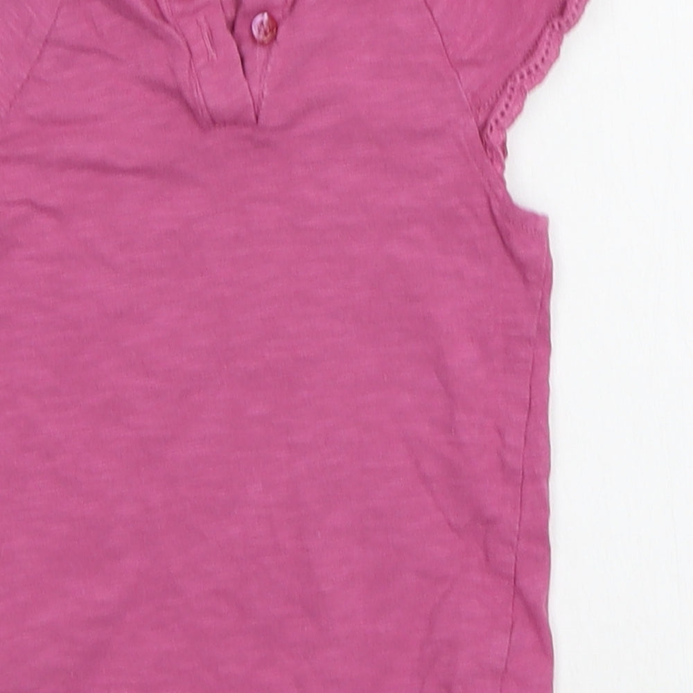 Brand and care label for F&F Baby Pink Basic T-Shirt, size 12-18, Months - Heart