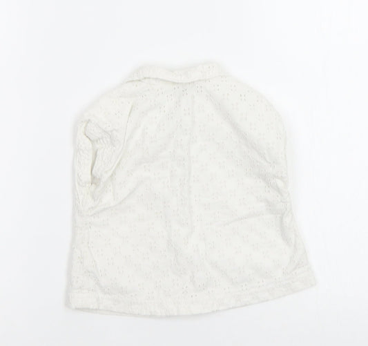 Next Baby White Basic Button-Up Size 12-18 Months