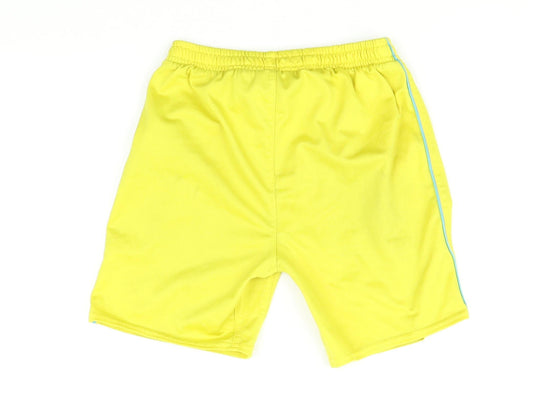 Umbro Boys Yellow Sweat Shorts Size 9 Years - football shorts