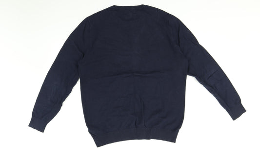 F&F Mens Blue Pullover Sweatshirt Size M