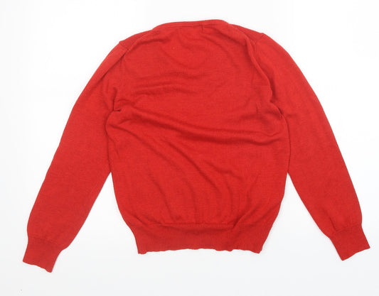 KUMiKYOKU Womens Red Pullover Jumper Size 4